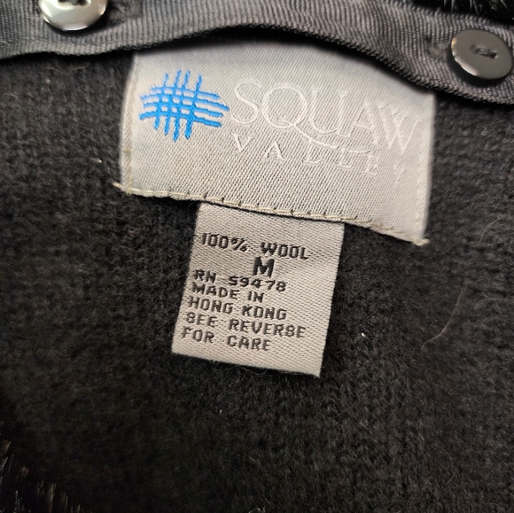 Squan Valley 100% Wool Cardigan Jacket | Faux Fur Trim | Women’s Medium - Picture 2 of 4